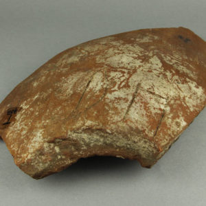 Ancient Egyptian body sherd from Abydos dated 3000 – 2890 BC