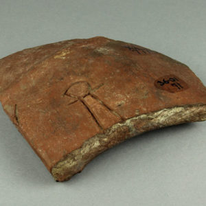 Ancient Egyptian body sherd from Abydos dated 3000 – 2890 BC