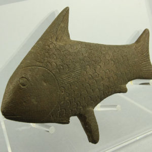 Ancient Egyptian bronze fish from Abydos dated 1550 – 1069 BC