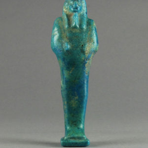 Ancient Egyptian shabti from Abydos dated 664 – 332 BC