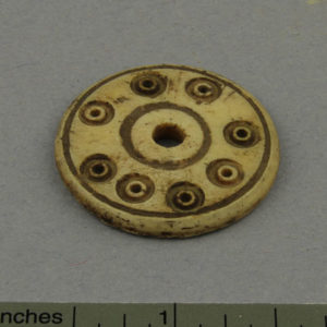 Ancient Egyptian button from Oxyrhynchus dated 332 – 30 BC