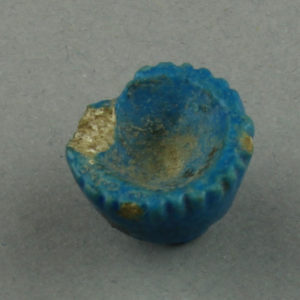 Ancient Egyptian faience flower from Deir el Bahari Thebes dated 1550 – 1295 BC