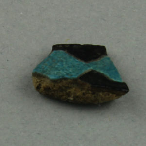 Ancient Egyptian inlay fragment from Deir el Bahari dated 1550 – 1295 BC