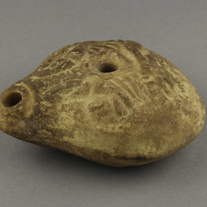 Ancient Egyptian oil lamp from Hierakleopolis dated 30 BC – AD 395