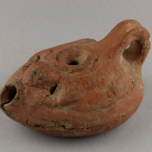 Ancient Egyptian oil lamp from Hierakleopolis dated 30 BC – AD 395