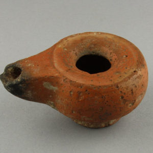 Ancient Egyptian oil lamp from Hierakleopolis dated 30 BC – AD 395