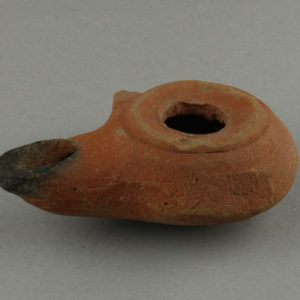 Ancient Egyptian oil lamp from Hierakleopolis dated 30 BC – AD 395