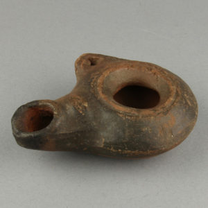 Ancient Egyptian oil lamp from Hierakleopolis dated 30 BC – AD 395