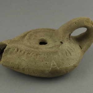 Ancient Egyptian oil lamp from Hierakleopolis dated AD 600 – 700