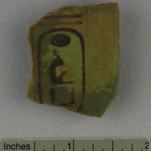 Ancient Egyptian menat fragment from Sarabit el Khadim dated 1473 – 1458 BC