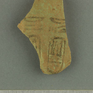 Ancient Egyptian ring stand fragment from Sarabit el Khadim dated 1213 – 1203 BC