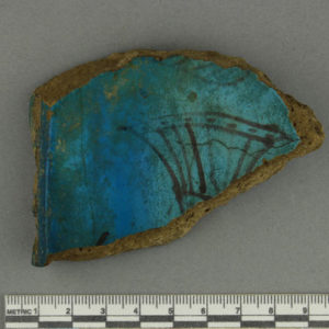 Ancient Egyptian rim sherd from Deir el Bahari dated 1550 – 1295 BC