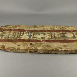 Ancient Egyptian model coffin fragment from Deir el Bahari
 
 dated 2055 – 1985 BC