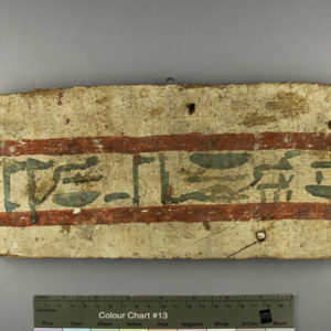 Ancient Egyptian model coffin fragment from Deir el Bahari
 
 dated 2055 – 1985 BC