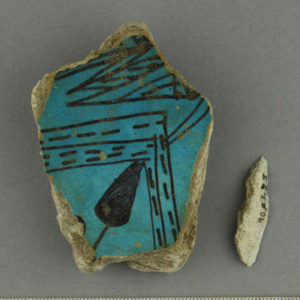 Ancient Egyptian bowl fragment from Deir el Bahari dated 1550 – 1295 BC