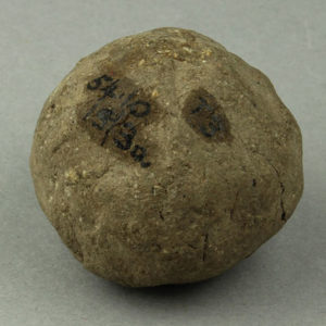 Ancient Egyptian clay ball from Abydos dated 1550 – 1295 BC