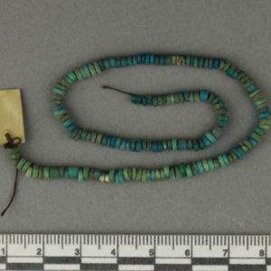 Ancient Egyptian string of beads from Mazguneh dated 1550 – 1295 BC