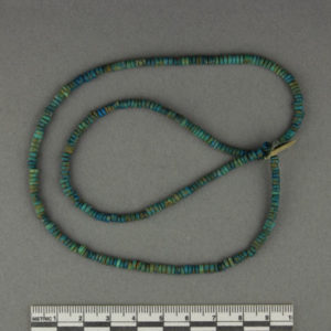 Ancient Egyptian string of beads from Mazguneh dated 945 – 715 BC