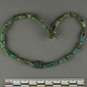 Ancient Egyptian string of beads from Mazguneh dated 945 – 715 BC