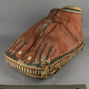 Ancient Egyptian footcase from Taieba dated 30 BC – AD 395