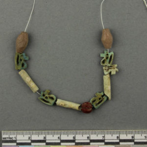 Ancient Egyptian string of beads from Napata dated 750 – 500 BC