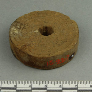 Ancient Egyptian spindle whorl from Amarna dated 1550 – 1295 BC