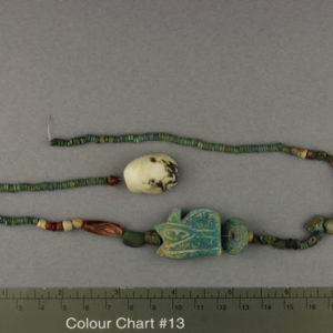 Ancient Egyptian string of beads from Qaw el kibir dated 1550 – 1069 BC