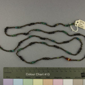 Ancient Egyptian string of beads from Qaw el Kibir dated 1773 – 1550 BC