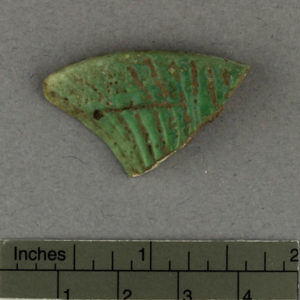 Ancient Egyptian inlay fragment from Amarna dated 1550 – 1295 BC