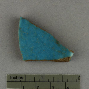 Ancient Egyptian tile fragment from Amarna dated 1550 – 1295 BC