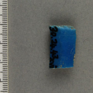 Ancient Egyptian faience fragment from Amarna dated 1550 – 1295 BC