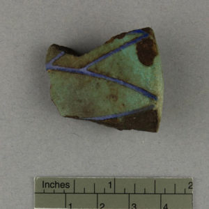 Ancient Egyptian lid sherd from Amarna dated 1550 – 1295 BC