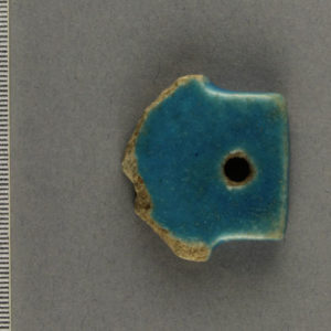 Ancient Egyptian faience fragment from Amarna dated 1550 – 1295 BC