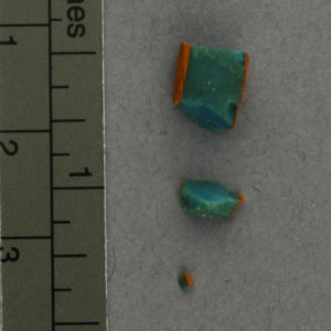 Ancient Egyptian glass fragment from Amarna dated 1550 – 1295 BC