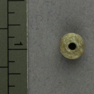 Ancient Egyptian faience bead from Amarna dated 1550 – 1295 BC