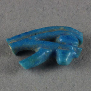 Ancient Egyptian Wadjet eye ring bezel from Amarna dated 1550 – 1295 BC