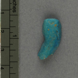 Ancient Egyptian faience fragment from Amarna dated 1550 – 1295 BC