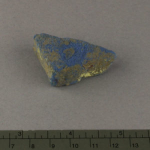 Ancient Egyptian blue pigment fragment from Amarna dated 1550 – 1295 BC