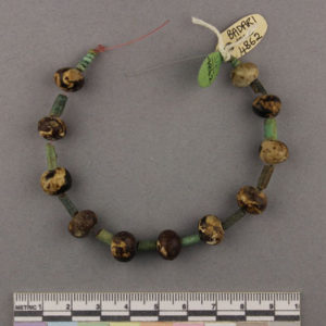 Ancient Egyptian string of beads from Badari dated 1773 – 1550 BC