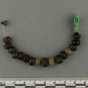 Ancient Egyptian string of beads from Badari dated 1550 – 1069 BC