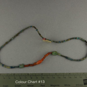 Ancient Egyptian string of beads from Badari dated 664 – 332 BC