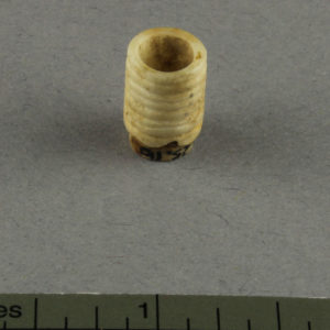 Ancient Egyptian Egyptian alabaster cylinder from Amarna dated 1550 – 1295 BC