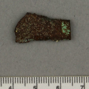 Ancient Egyptian metal fragment from Amarna dated 1550 – 1295 BC