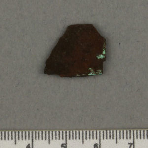 Ancient Egyptian metal fragment from Amarna dated 1550 – 1295 BC