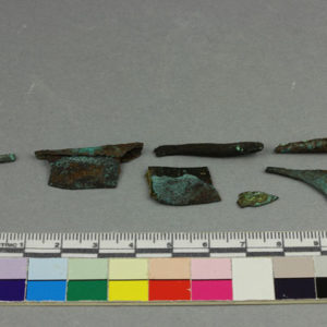 Ancient Egyptian wig curler fragments from Amarna dated 1550 – 1295 BC