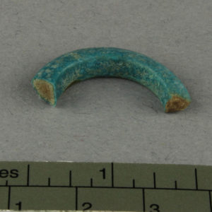 Ancient Egyptian earring fragment from Amarna dated 1550 – 1295 BC