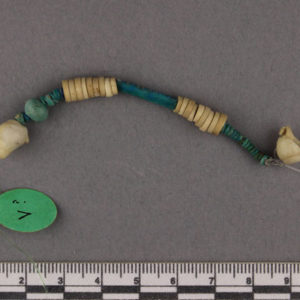 Ancient Egyptian string of beads from Matmar dated 2494 – 2345 BC