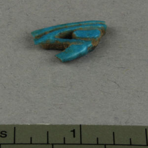 Ancient Egyptian Wadjet eye ring bezel from Amarna dated 1550 – 1295 BC