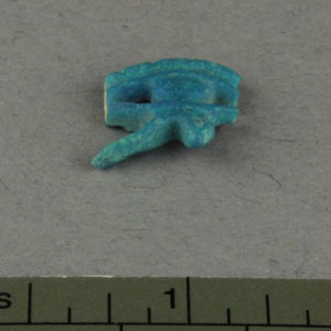 Ancient Egyptian Wadjet eye ring bezel from Amarna dated 1550 – 1295 BC