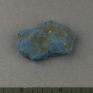 Ancient Egyptian light blue pigment fragment from Amarna dated 1550 – 1295 BC